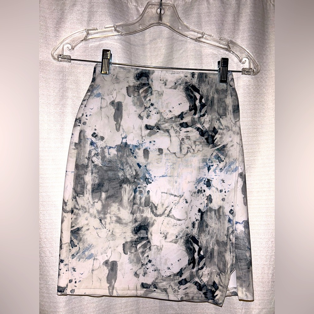 Abercrombie & Fitch Splatter Paint Mini Skirt.